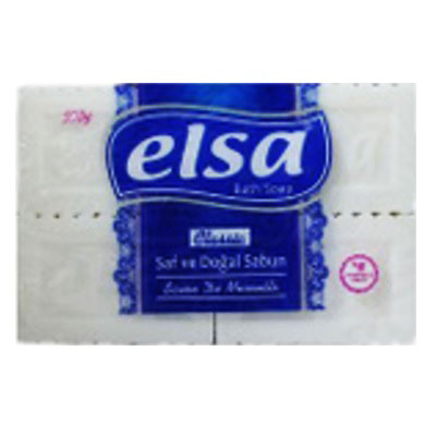 ELSA Мыло хоз.4*125гр белое(20шт/кор) Эльза симпа