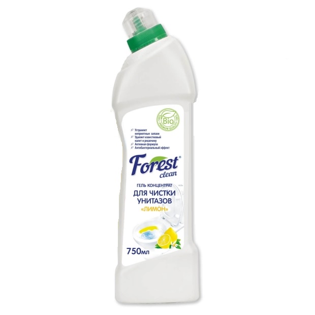 FOREST Clean гель-конц 750мл д/чистки унитазов Лимон Кловин