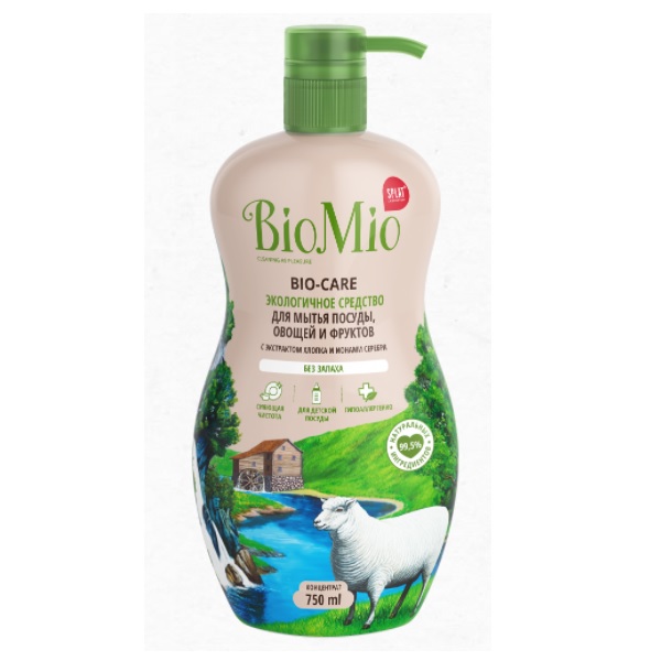 BioMio BIO-CARE Ср-во д/мытья посуды 10кг (10л) БЕЗ ЗАПАХА R