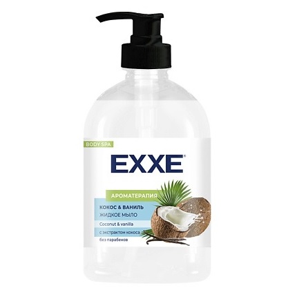 EXXE Мыло жидкое 500мл Кокос и Ваниль эксе С0007128 эксе
