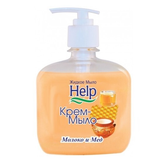 HELP крем-мыло жидкое 300 Молоко и Мёд с дозтором 5-0378 хел