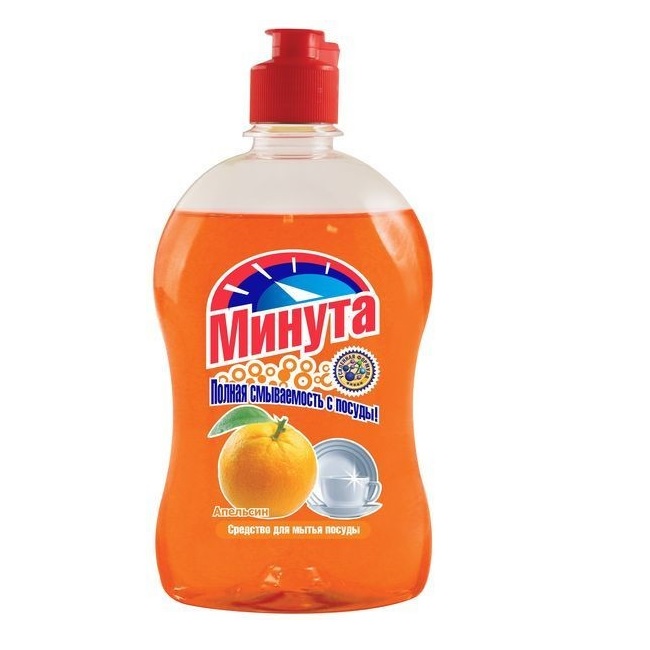 МИНУТА ср-во д/мытья посуды 500 Апельсин 2-0168 хелп