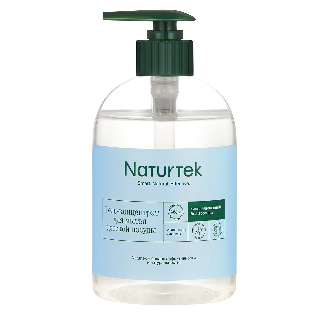 Naturtek Эко Концентр.гель 400 д/дет.посуды б/аромата гипоал