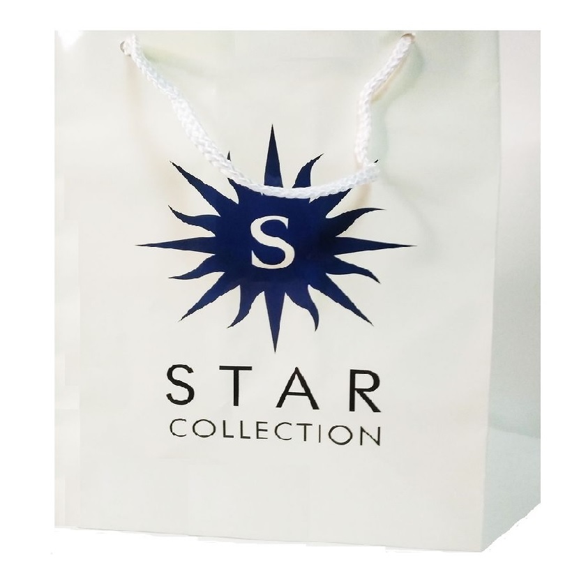 ПАКЕТ Star Collection квад.маленький белый 434С