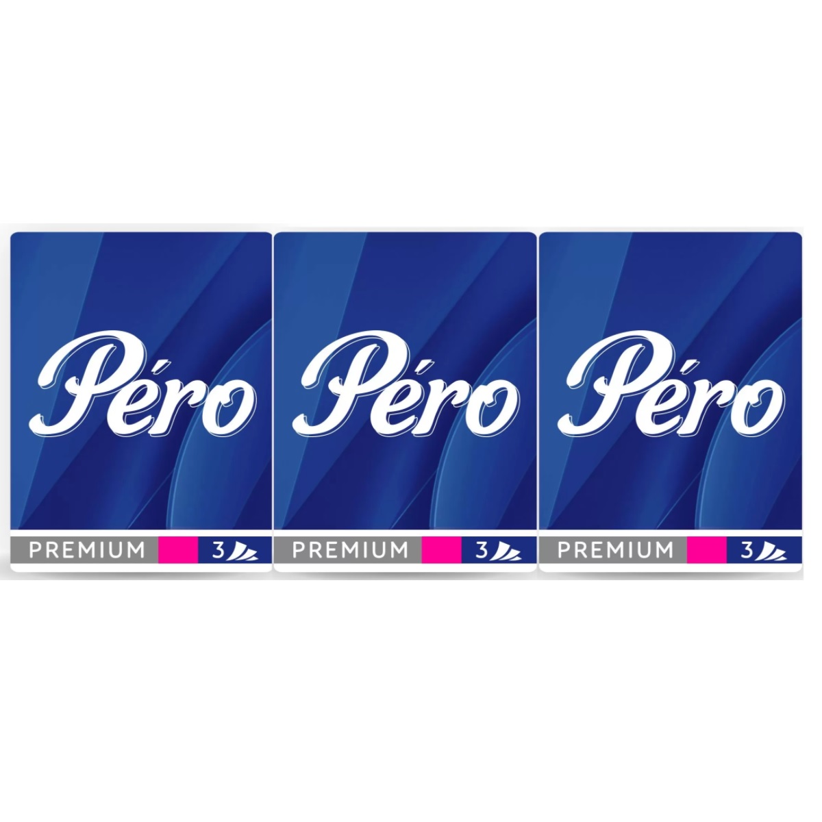 ПЕРО (PERO) платочки носовые бум 3сл 7лист(мин12шт) 0407