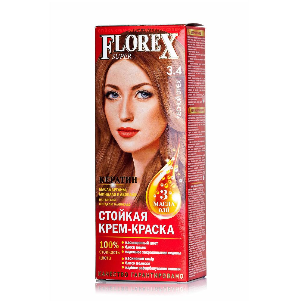 FLOREX Флорекс Кератин 3.4 лесной орех
