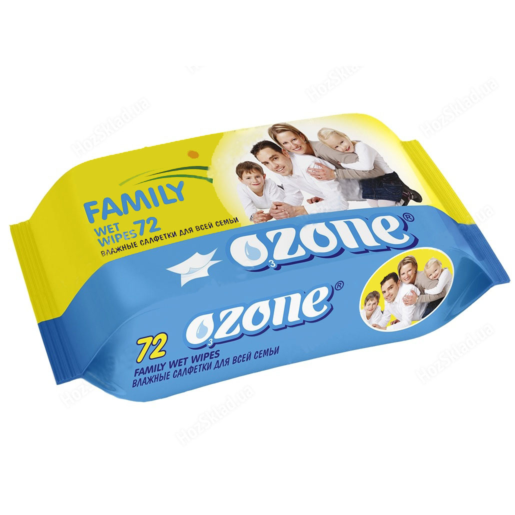 72 OZONE Вл.Салфетки Озон-72шт б/клап д/детей с экстр.Ромашк