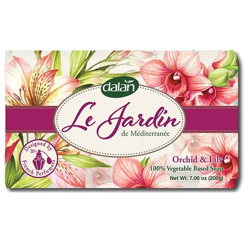 Далан Le Jardin мыло 200г Орхидея и Лилия далан ле жардин