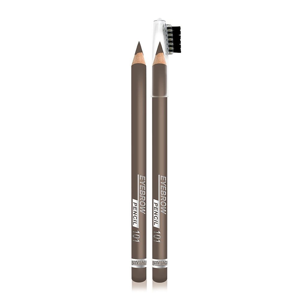 LUX VISAGE карандаш д/бровей-101 русый люкс визаж пудровый 1