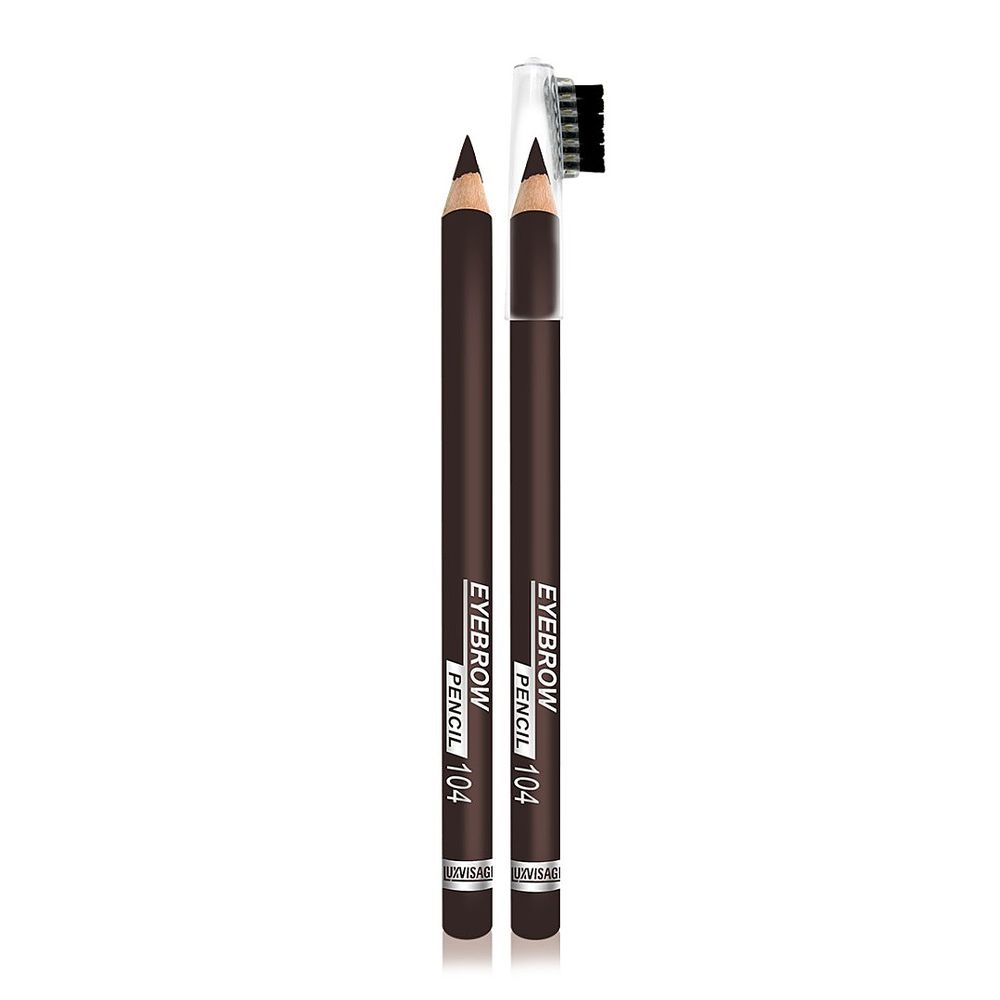 LUX VISAGE карандаш д/бровей-104 темно-коричневый люкс визаж
