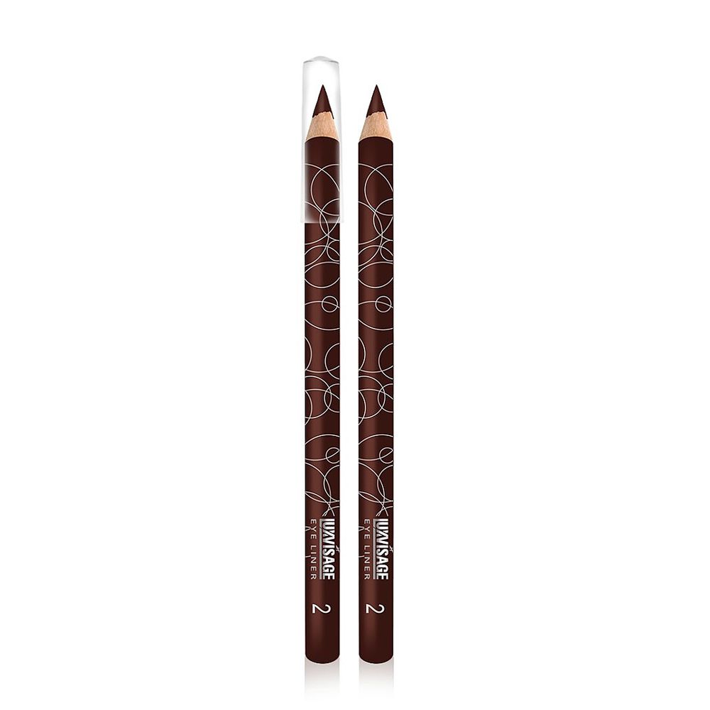 LUX VISAGE карандаш д/глаз-02 темно-коричневый контур.люкс в