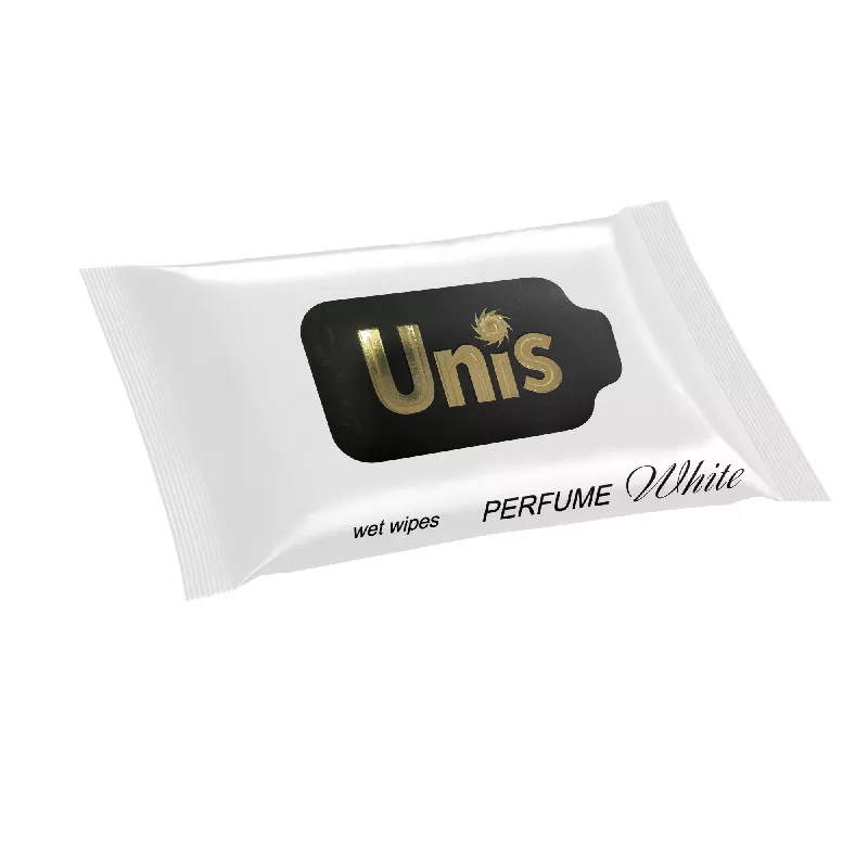 UNIS Вл.Салфетки Юнис-15шт Perfume White антибактериальные 5
